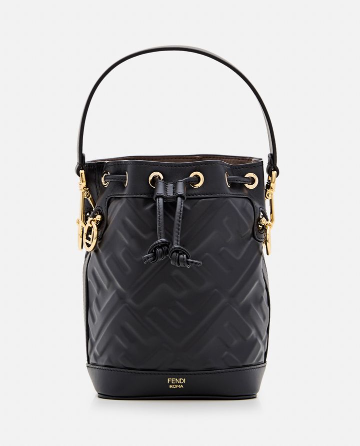 Fendi - MINI MON TRESOR EMBOSSED FF LEATHER BAG_1