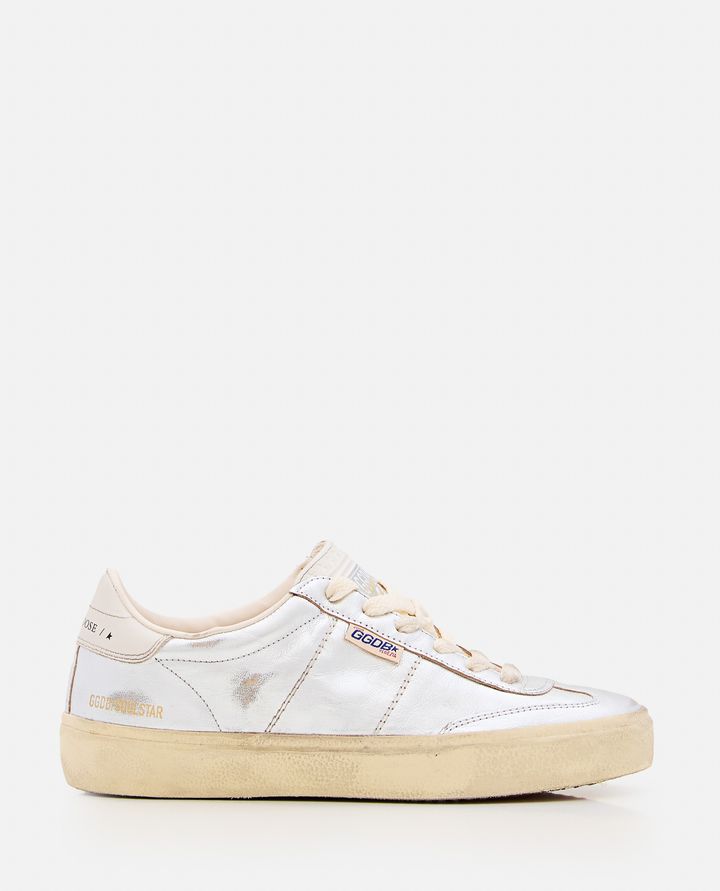 Golden Goose - SOUL-STAR LAMINATED LEATHER SNEAKERS_1