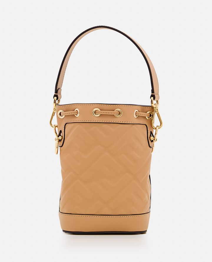 Fendi - MINI MON TRESOR EMBOSSED FF LEATHER BAG_4