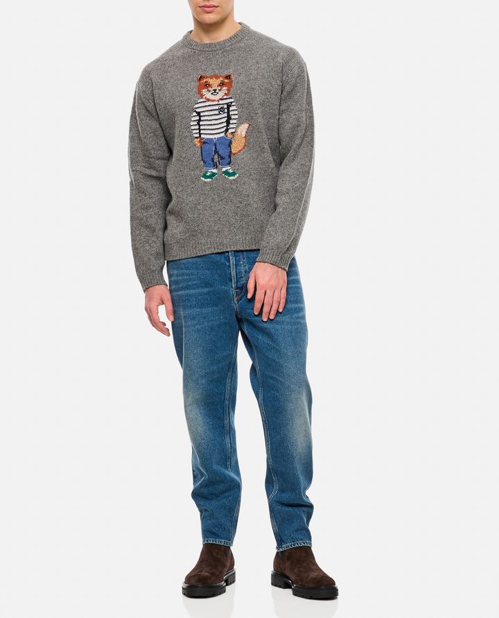 Maison Kitsuné - DRESSED FOX INTARSIA JUMPER_2