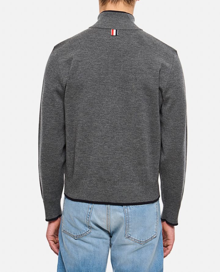 Thom Browne - MAGLIONE MEZZA ZIP_3