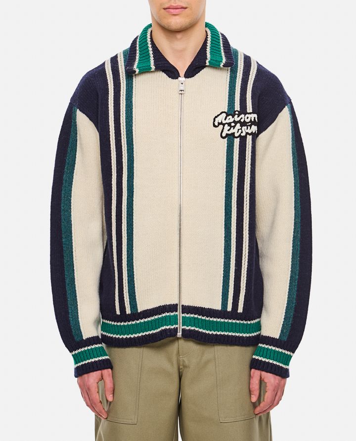 Maison Kitsuné - KNITTED COLLEGE BLOUSON_1