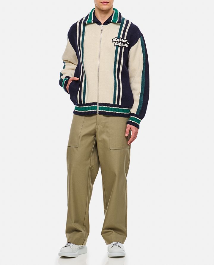 Maison Kitsuné - KNITTED COLLEGE BLOUSON_2