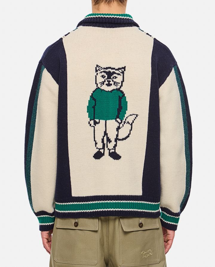 Maison Kitsuné - KNITTED COLLEGE BLOUSON_3