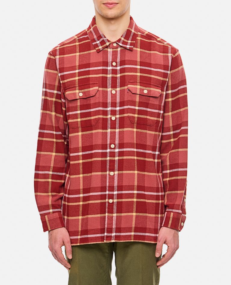 Levi Strauss & Co Checked Shirt Worker In Red