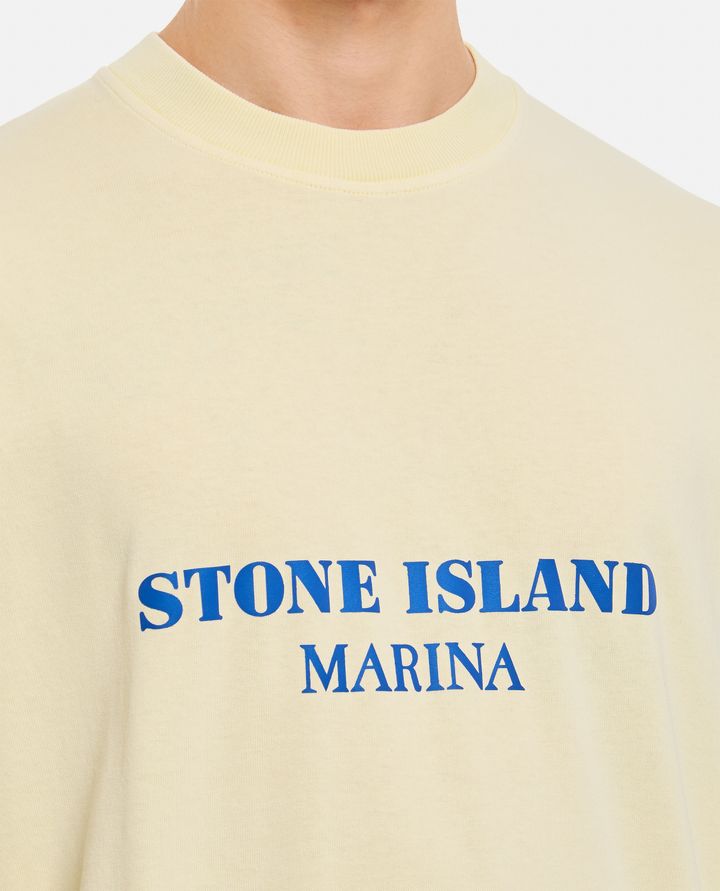 Stone Island - COTTON JERSEY 'OLD' EFFECT STONE ISLAND MARINA_4