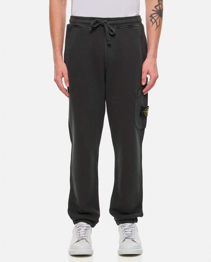 Stone Island - DIAGONAL FLEECE 'OLD' EFFECT TROUSERS_1