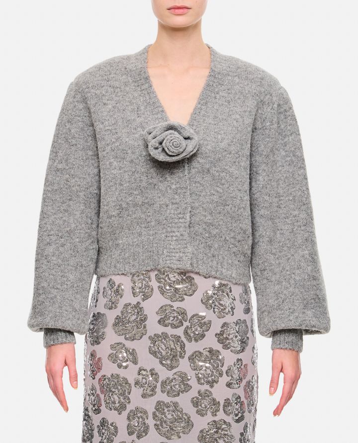 Rotate Birger Christensen - KNIT CROPPED CARDIGAN_1