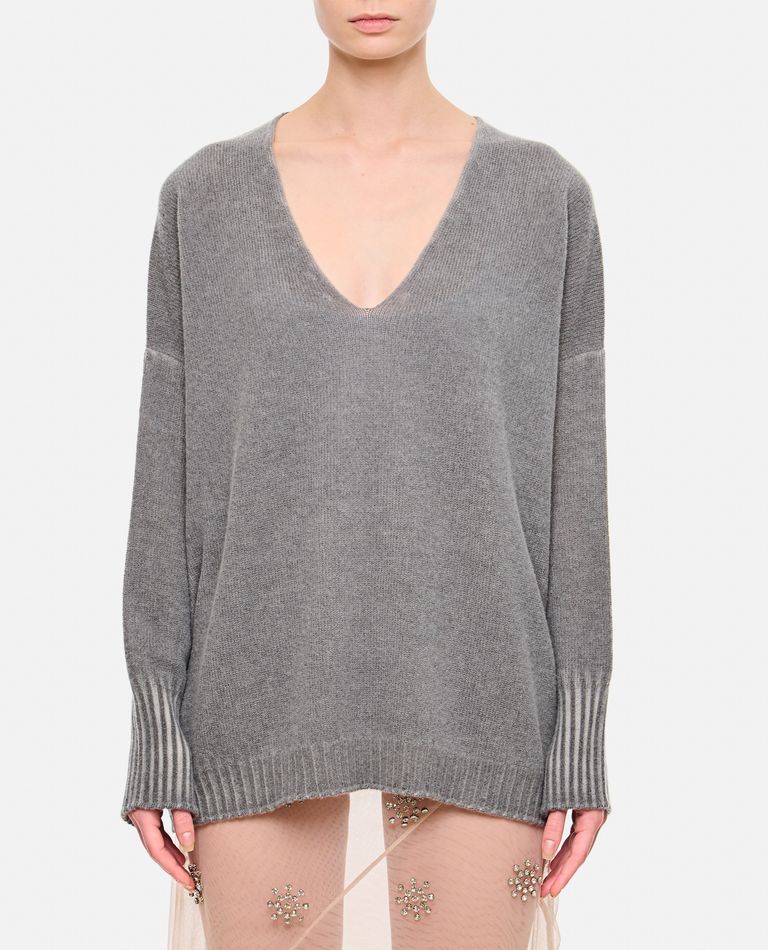 Shop Drumohr V Neck Sweater In Grey