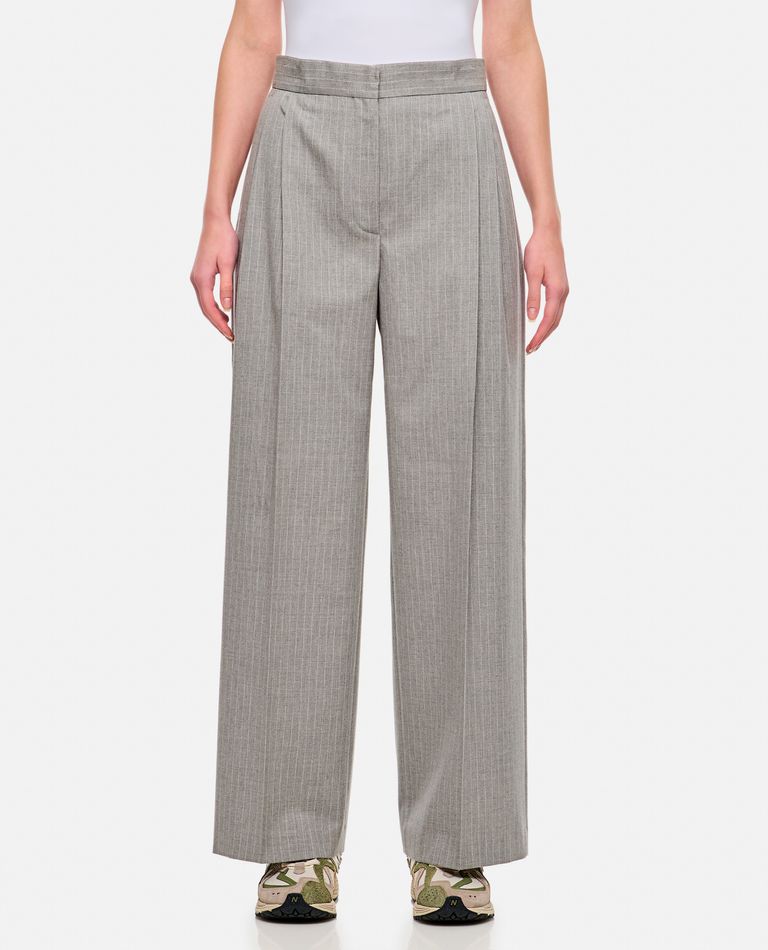 パンツ MAISON KITSUNE Women Straight Pants NW01106KM0325 White HIGH SUMMER PANTS | Maison Kitsuné