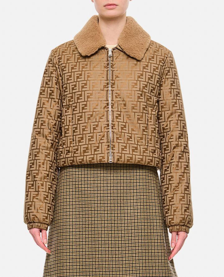 Fendi - FRONT ZIPPED FF JACQUARD JACKET_1