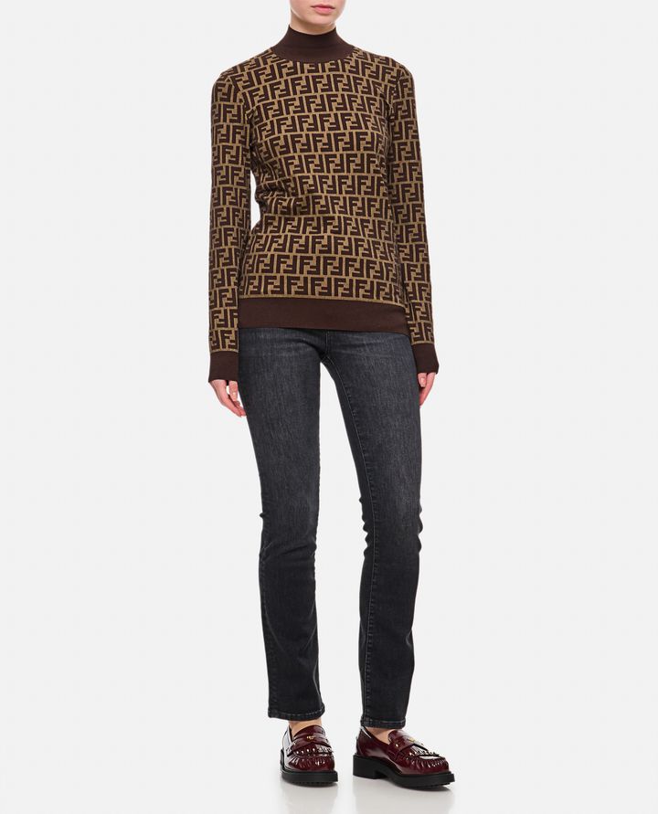 Fendi - COTTON KNIT FF LONG SLEEVE PULLOVER_2