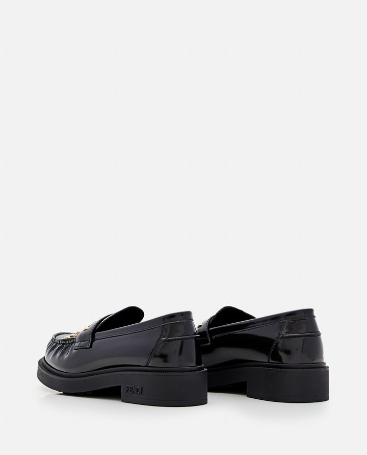 Fendi - LEATHER LOAFER WITH STUDS_3