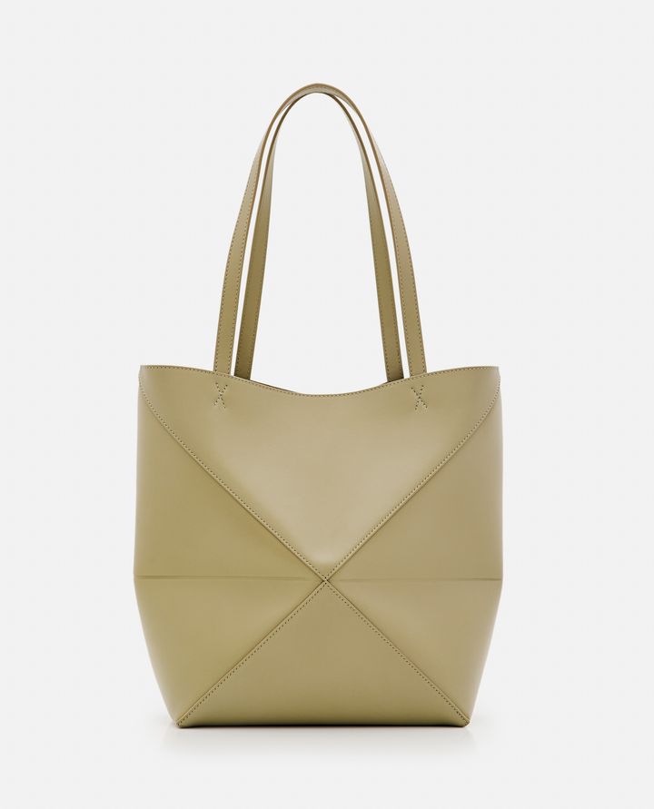 Loewe - MEDIUM PUZZLE LEATHER TOTE BAG_4