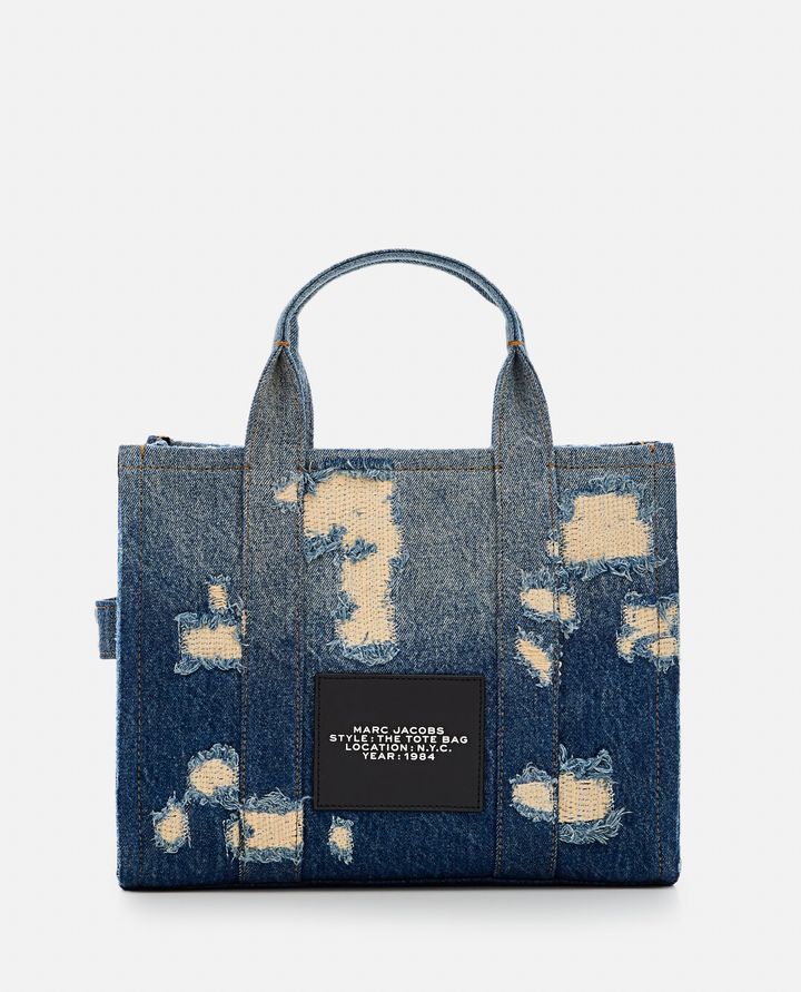 Marc Jacobs - THE MEDIUM TOTE DISTRESSED DENIM TOTE BAG_4