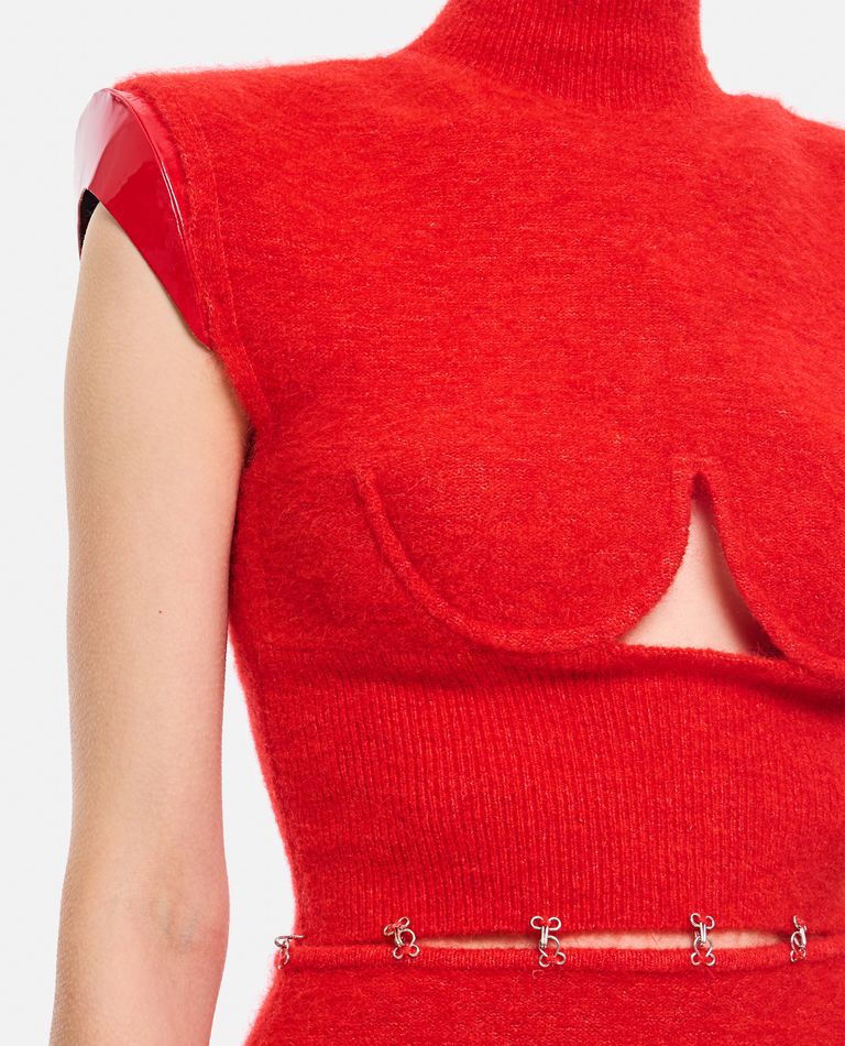 ワンピース SPORTMAX ALBINO CUT-OUT MOHAIR DRESS ALBINO CUT-OUT MOHAIR DRESS for Women - Sportmax | Biffi