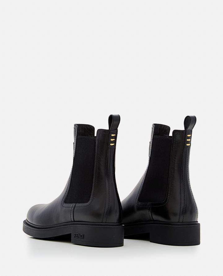 Fendi - FLAT LEATHER BOOTS_3