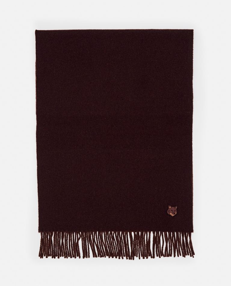 BOLD FOX HEAD DOUBLE FACE SCARF for Men - Maison Kitsuné