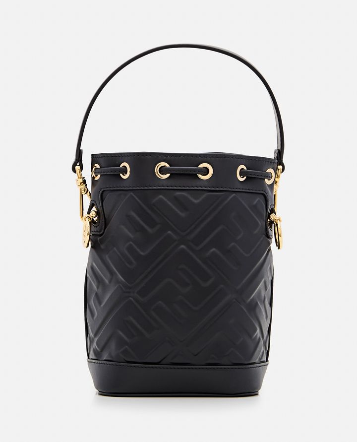 Fendi - MINI MON TRESOR EMBOSSED FF LEATHER BAG_4