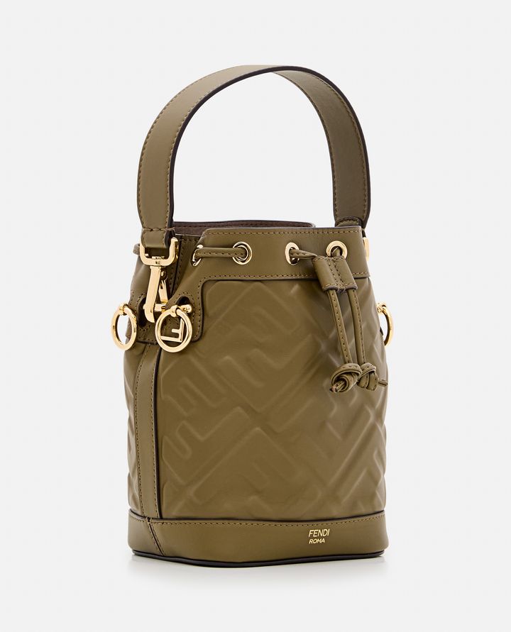 Fendi - MINI MON TRESOR EMBOSSED FF LEATHER BAG_2