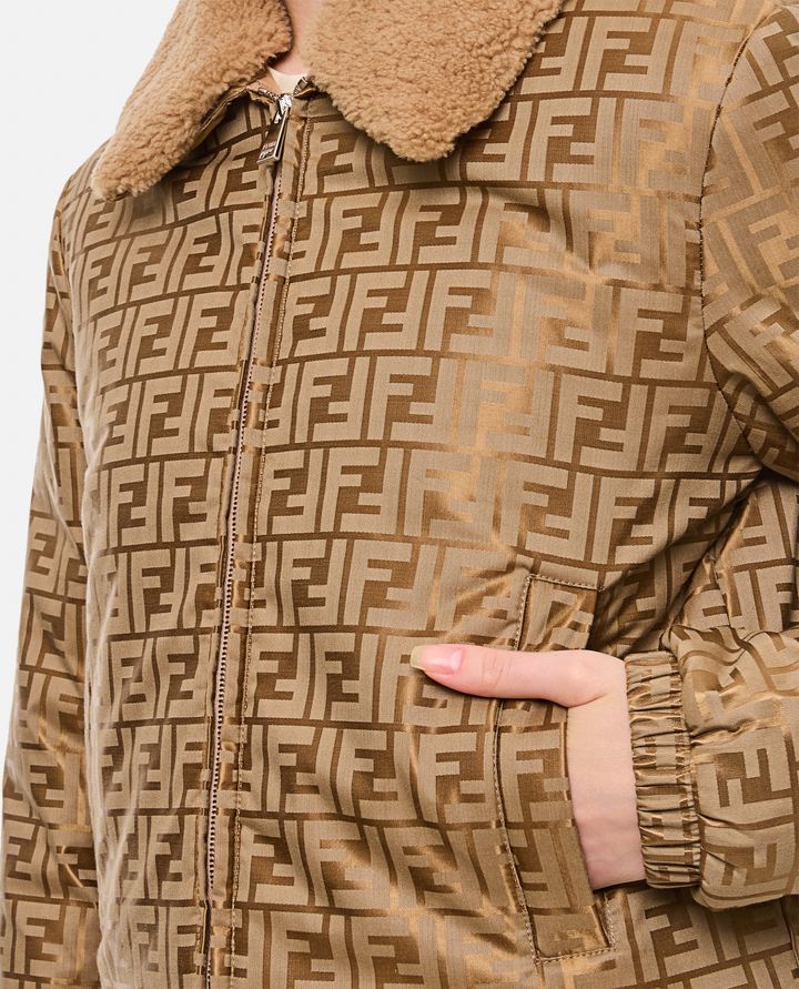 Fendi - FRONT ZIPPED FF JACQUARD JACKET_4