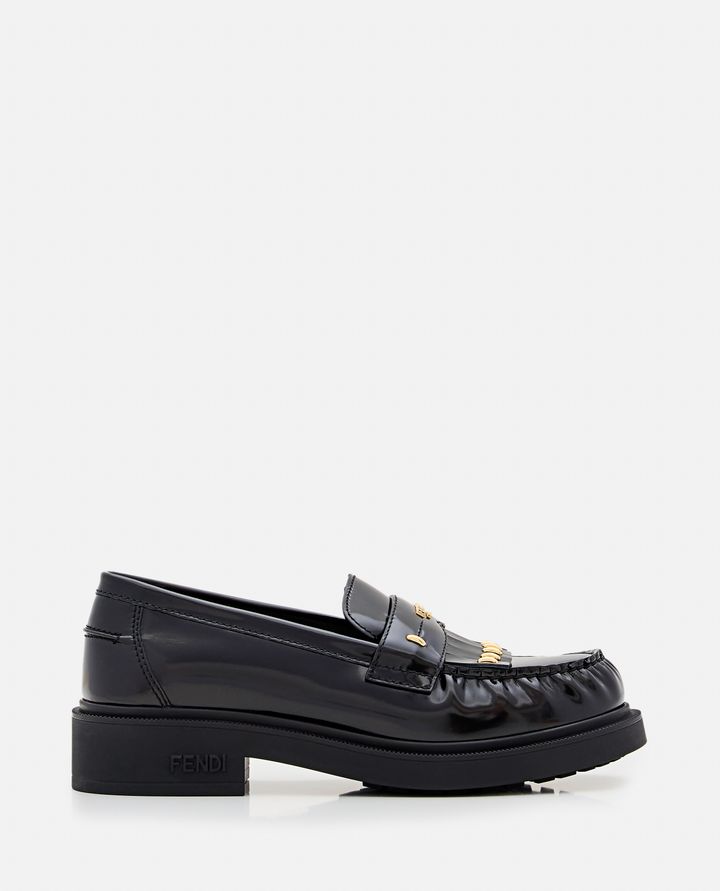 Fendi - LEATHER LOAFER WITH STUDS_5