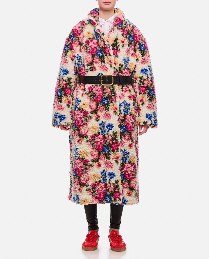 Loewe - DOUBLE BREASTED FLOREAL COAT_5