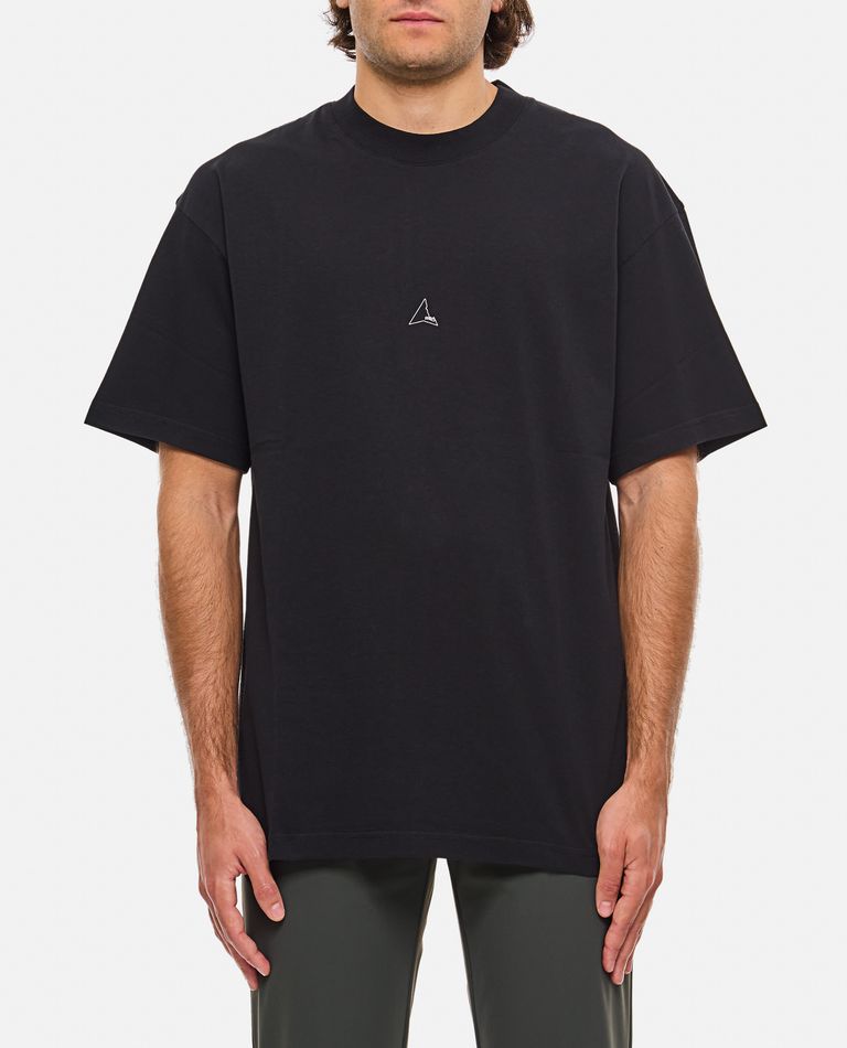 ROA｜ (Logo T Shirt (RBMW0254JY22-WTH0001)) ROA | Logo T-Shirt | Black | t-shirt