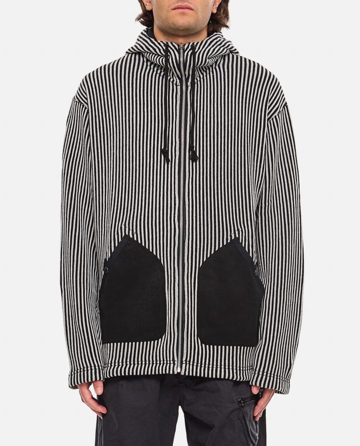 Junya Watanabe - ZIPPED HOODED SWEATSHIRT_5