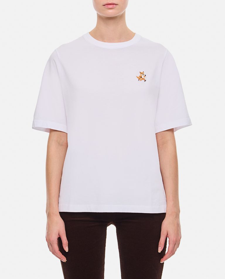【送料&関税込】Maison KitsunAC Speedy Fox White T-shirt SPEEDY FOX PATCH COMFORT TEE-SHIRT | Maison Kitsuné