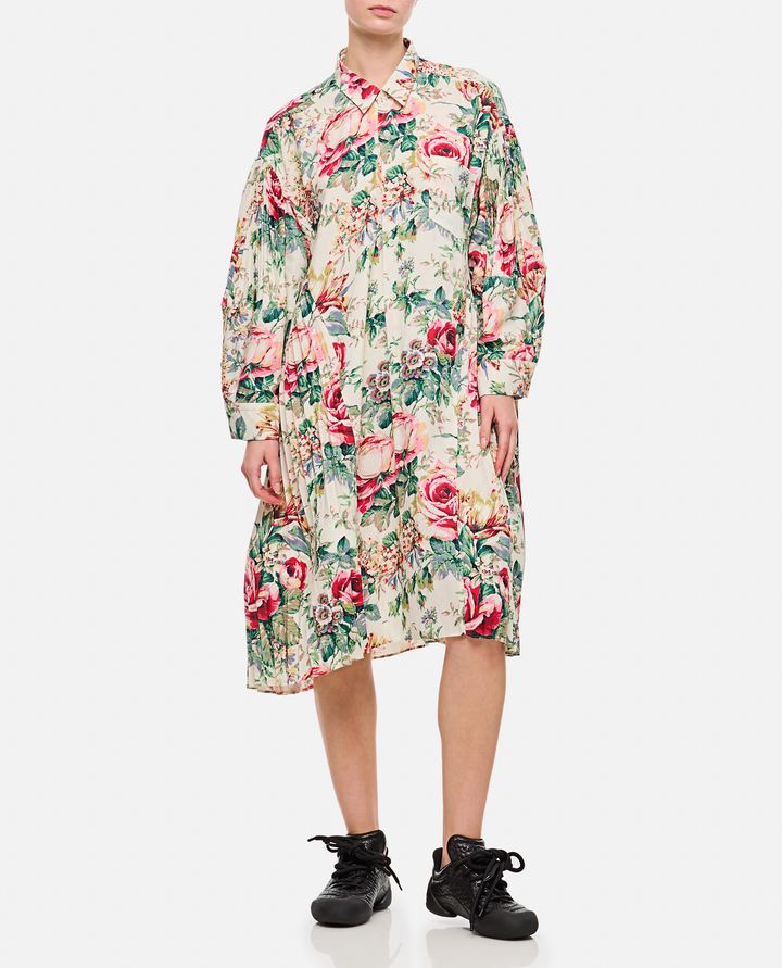 Junya Watanabe - FLOWER PATTERN PRINTED SHIRT DRESS_2