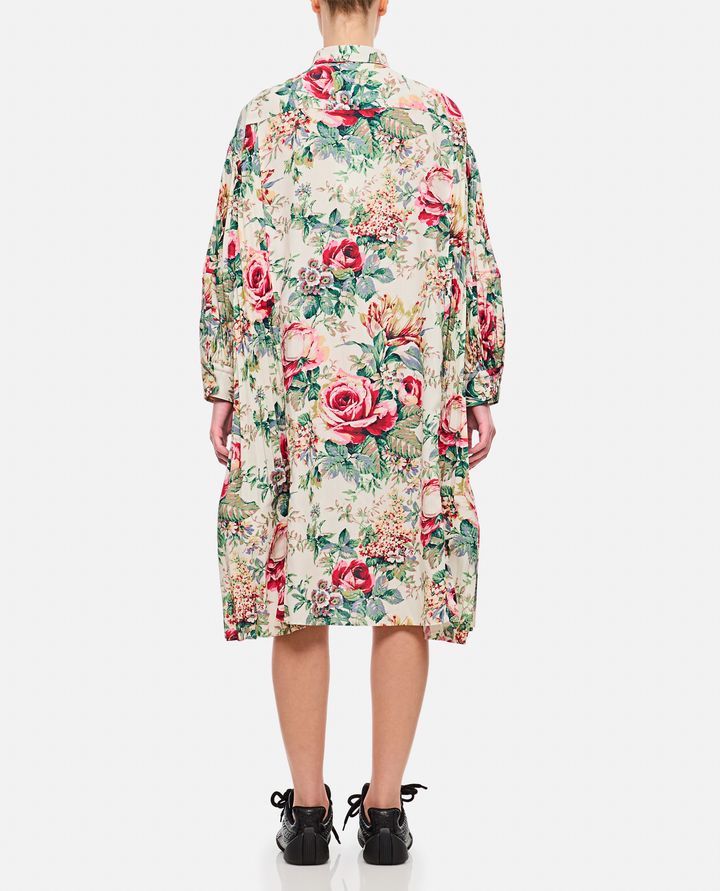 Junya Watanabe - FLOWER PATTERN PRINTED SHIRT DRESS_3