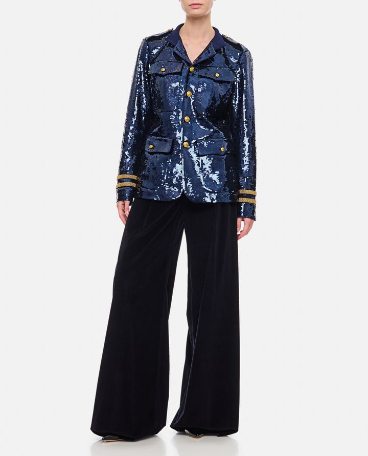 Max Mara - GILLY VELVET WIDE LEG PANTS_2