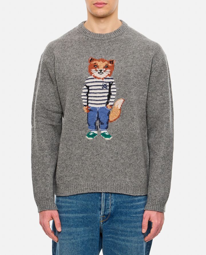 Maison Kitsuné - DRESSED FOX INTARSIA JUMPER_1