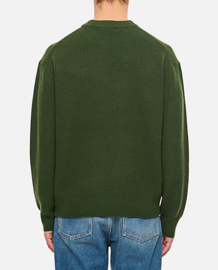 Maison Kitsuné - BOLD FOX HEAD PATCH COMFORT RIBBED JUMPER_3