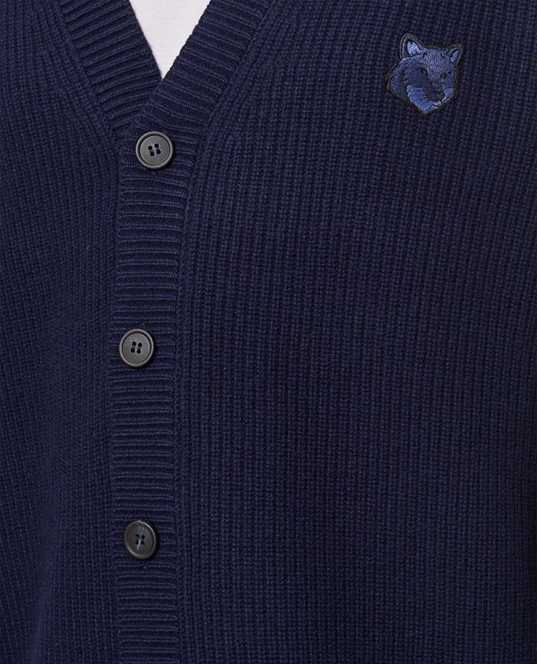 BOLD FOX HEAD PATCH COMFORT RIBBED CARDIGAN for Men - Maison
