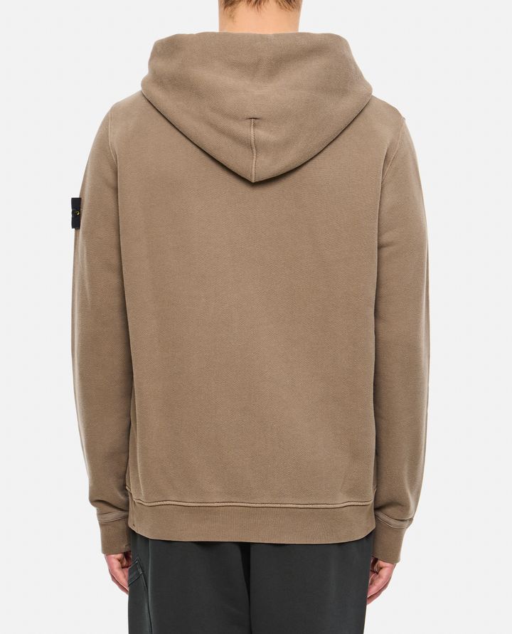 Stone Island - ORGANIC COTTON DIAGONAL FLEECE 'OLD' EFFECT_3