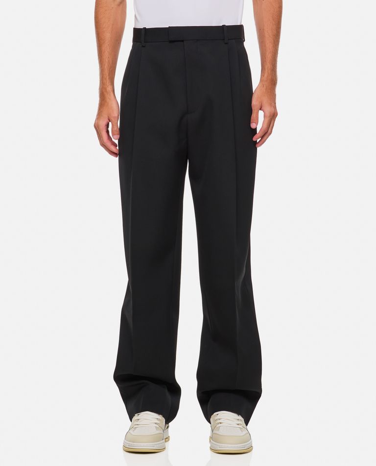 BOTTEGA VENETA WOOL TWILL TROUSERS 