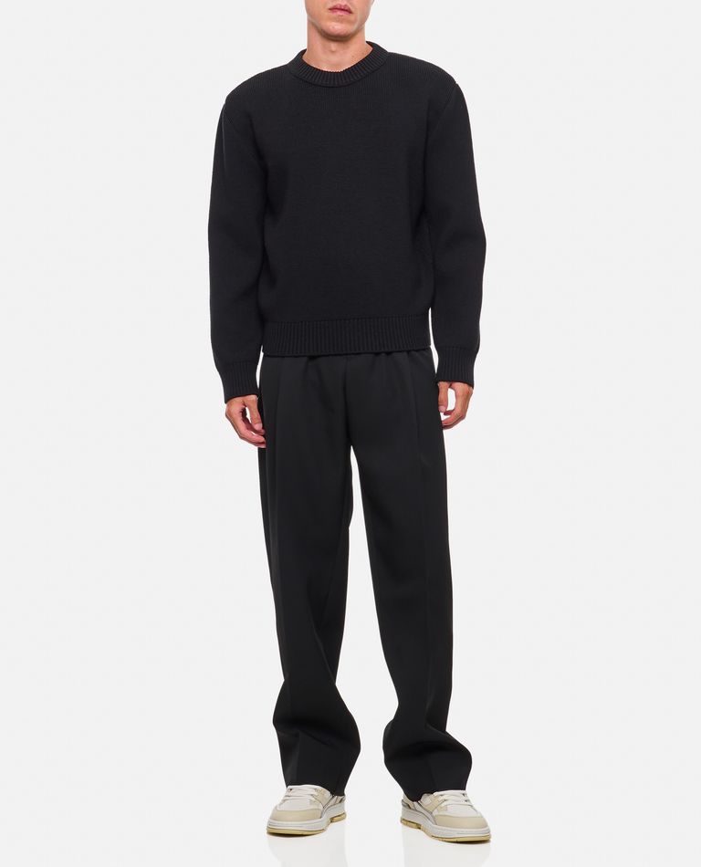 BOTTEGA VENETA WOOL TWILL TROUSERS 