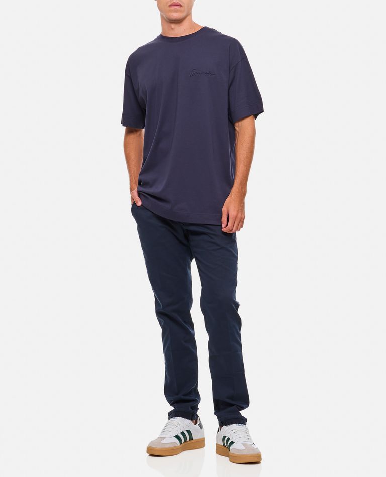 Shop Givenchy Cotton T-shirt In Blue