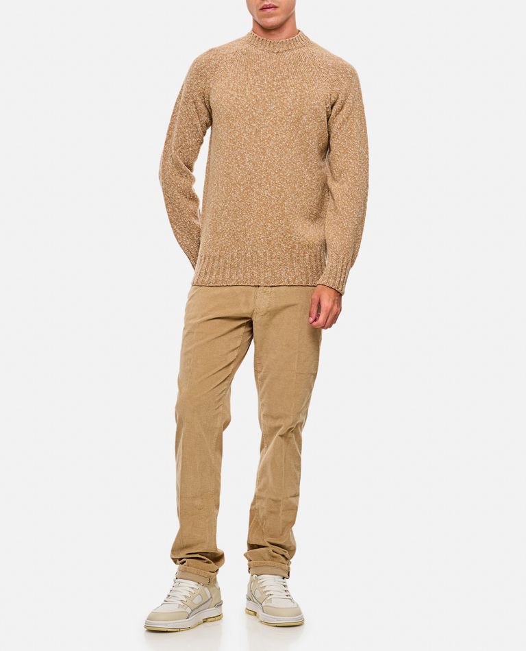 Drumohr Round Neck Sweater In Beige