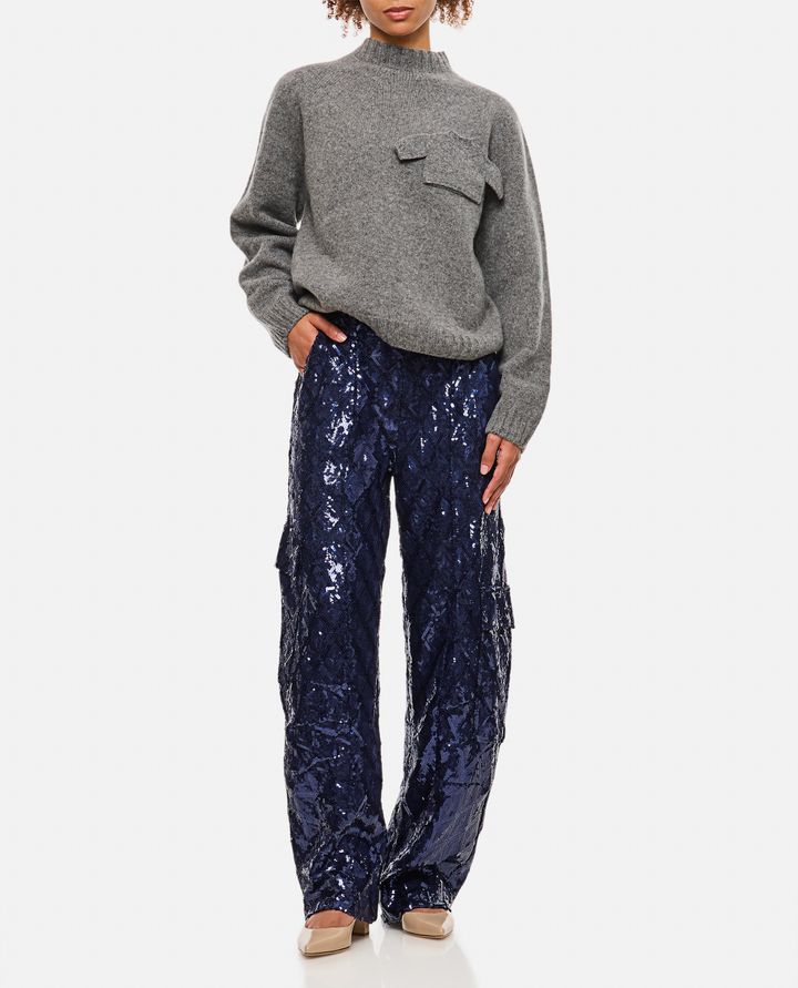 Rotate Birger Christensen - SEQUINS CARGO PANTS_2