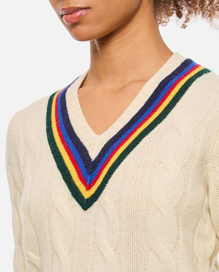 Polo Ralph Lauren - CABLEKNIT V NECK PULLOVER_4