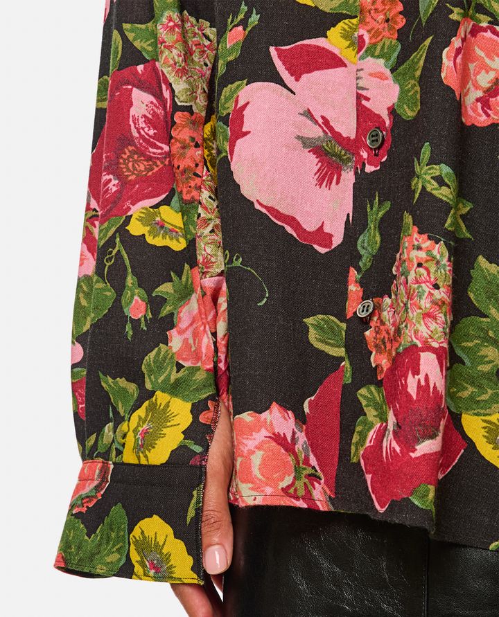 Junya Watanabe - FLOWER PATTERN PRINTED SHIRT_4