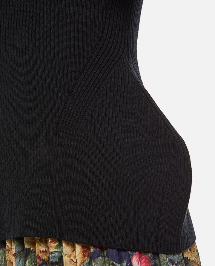 Junya Watanabe - WOOL STRETCH RIB KNITTED SWEATER_4