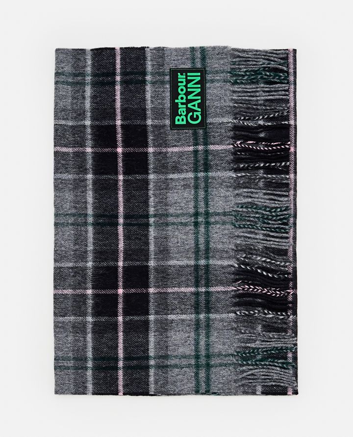 Barbour - GANNI X BARBOUR TARTAN SCARF_1