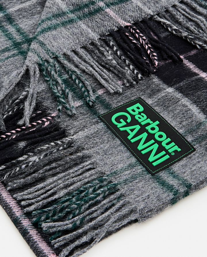 Barbour - GANNI X BARBOUR TARTAN SCARF_2