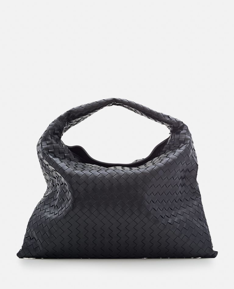 Bottega Veneta Large Hop Hobo Shoulder Bag In Black