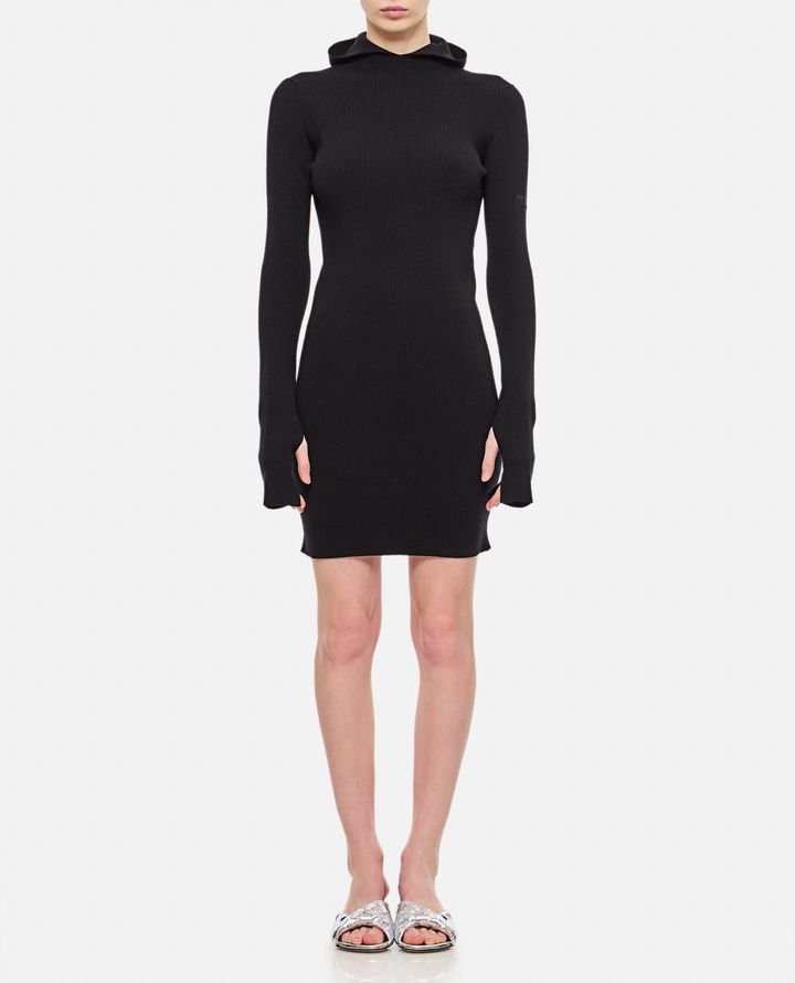 Fendi - WOOL SILK RIBS MINI DRESS_1