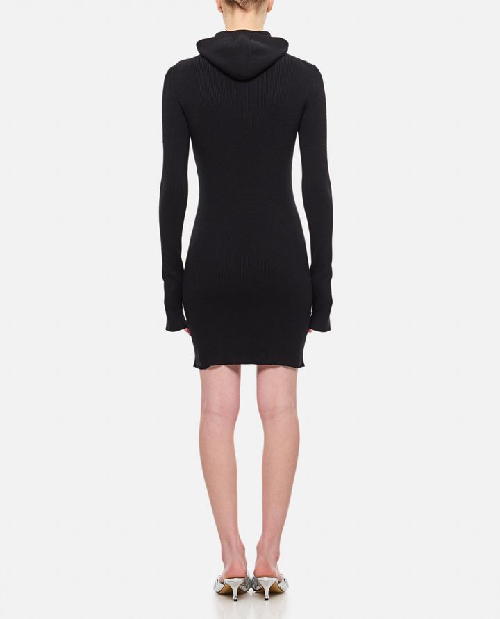 Fendi - WOOL SILK RIBS MINI DRESS_3